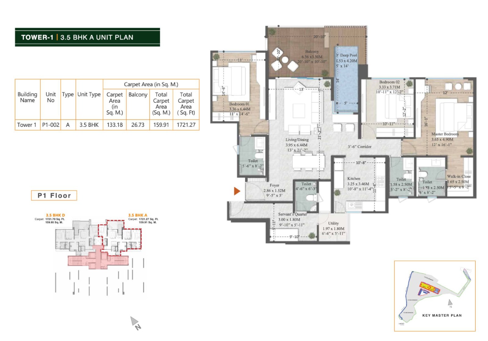  Sun Valley 3 BHK floor plan