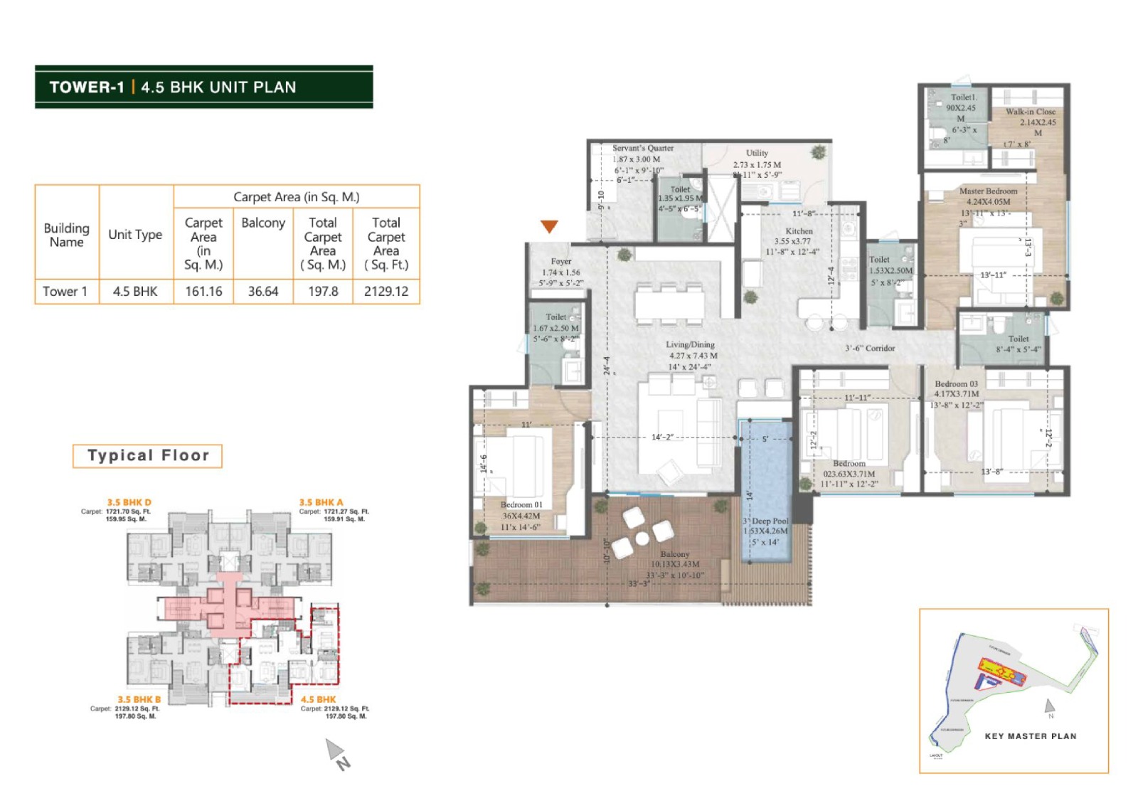  Sun Valley 3 BHK floor plan